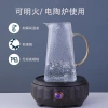 Wholesale of thickened glass hammer-textured cold water kettles, high borosilicate heat-resistant explosion-proof cooling water kettles, cups for drying boiled water and juice jugs Specification image
